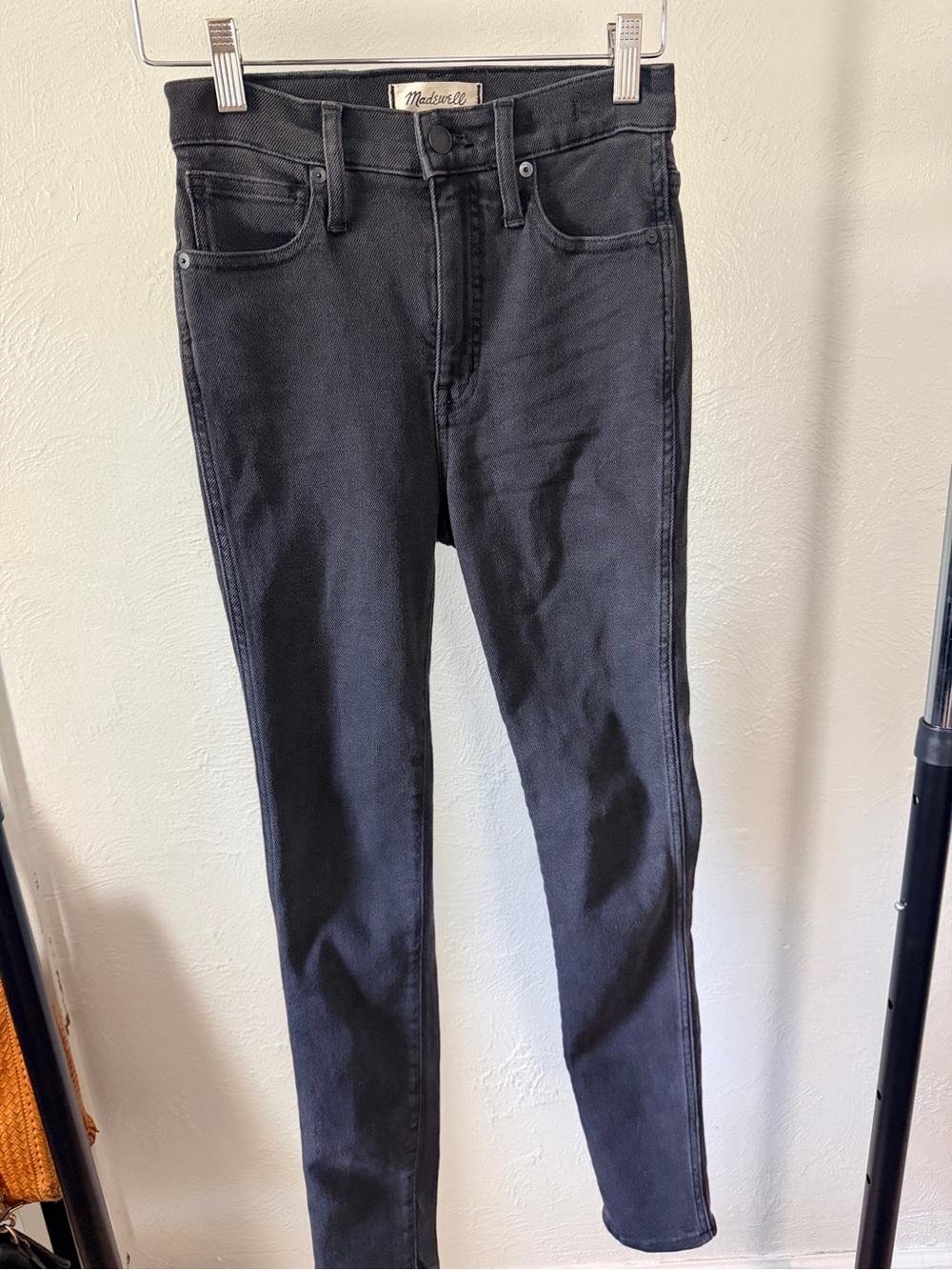 Madewell Washed Black Skinny Jeans